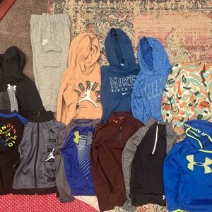 Boys Jordan Nike under Armour bundle